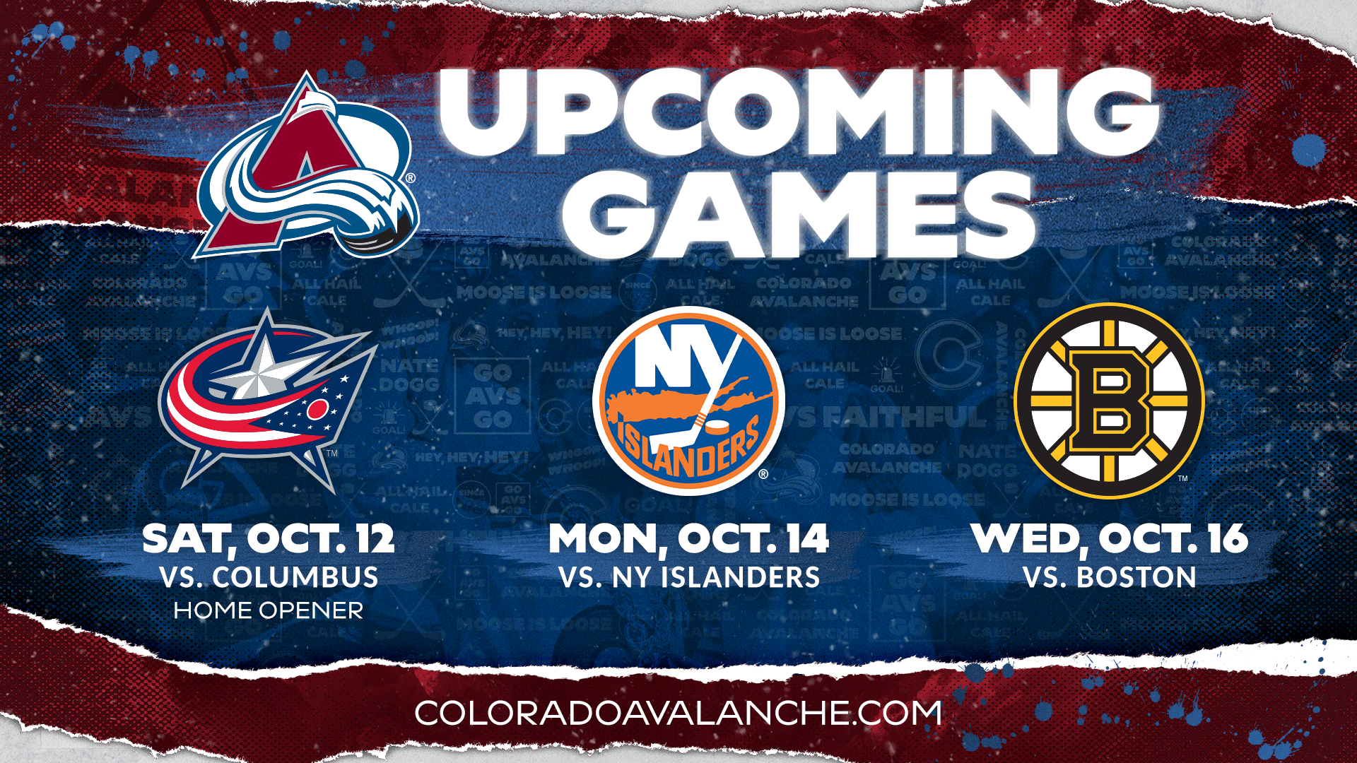 Avalanche Homestand! 