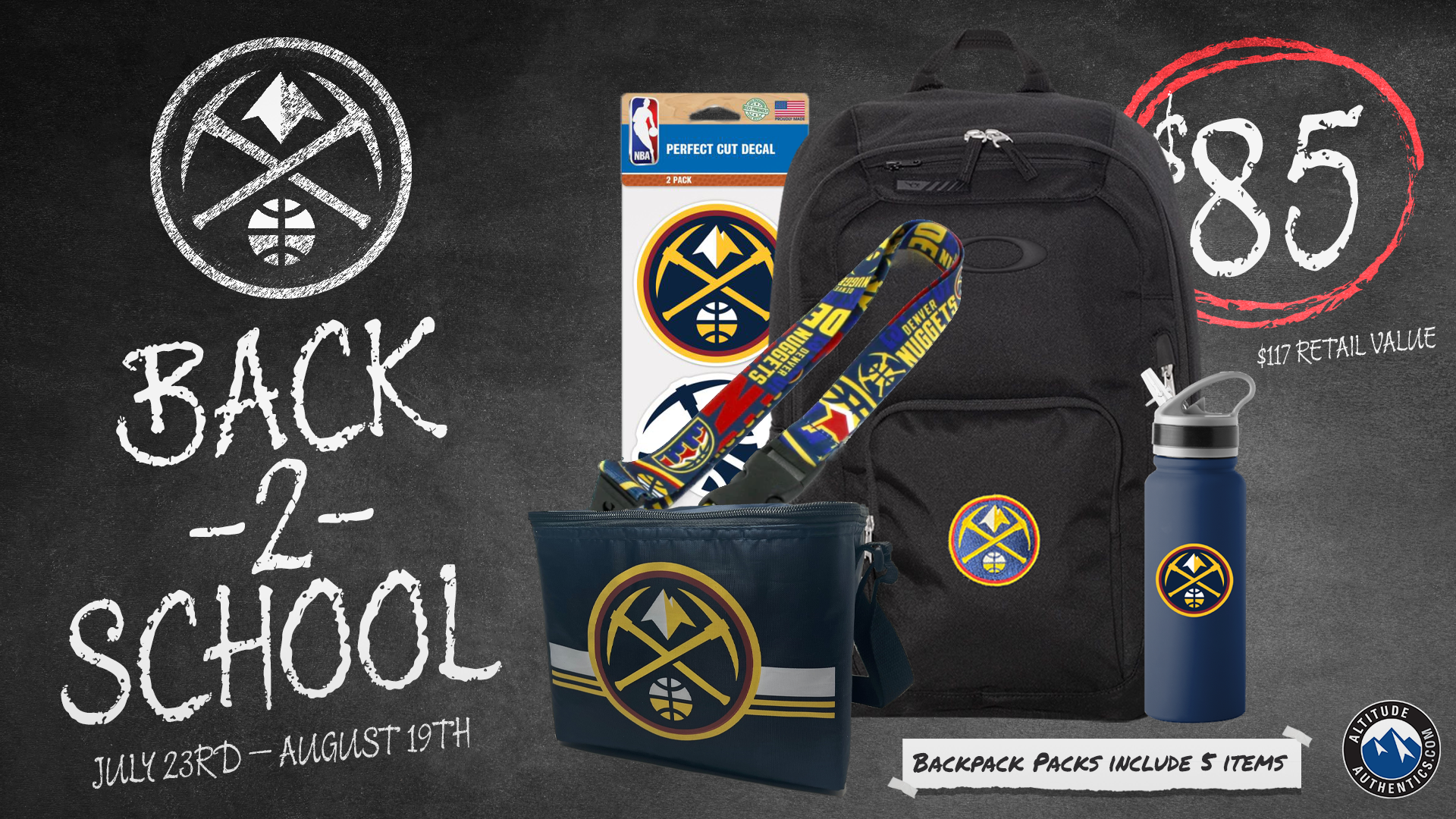 Nuggets Back 2 School Backpacks'