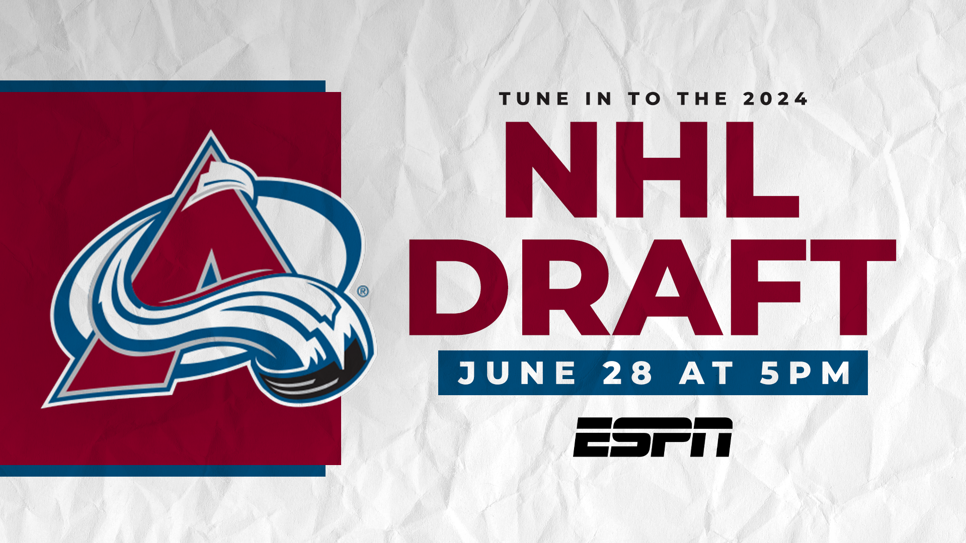 Tune into the 2024 NHL Draft TOMORROW! 