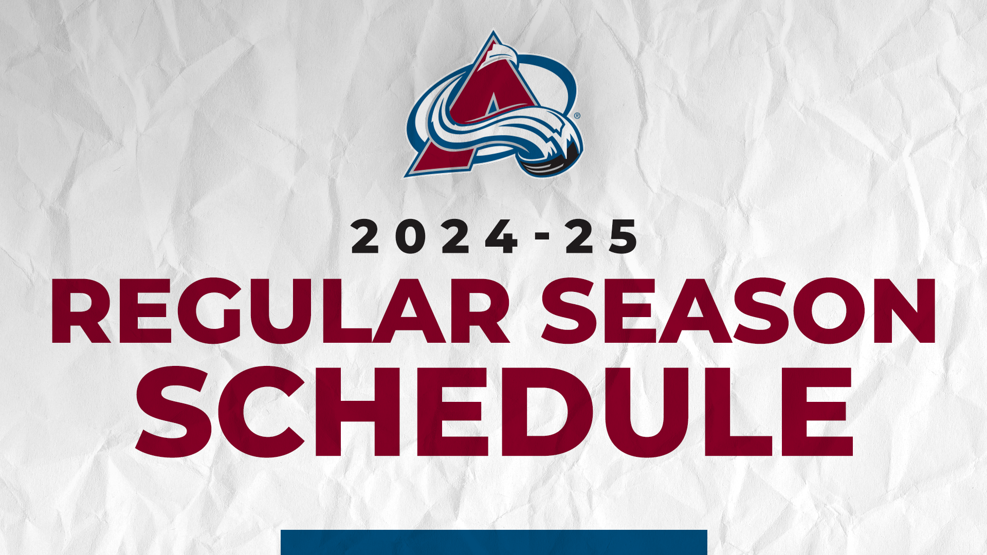 2024-25 Colorado Avalanche Schedule Released!