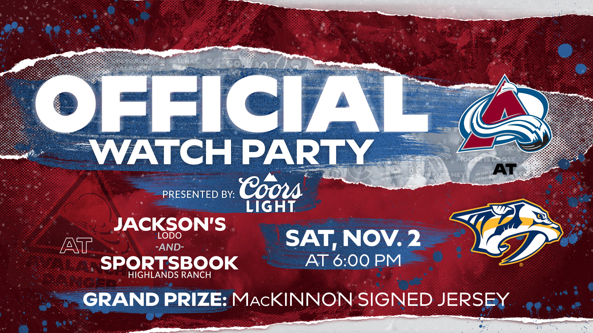 2 Watch Parties. 2 Locations. 1 Game. 