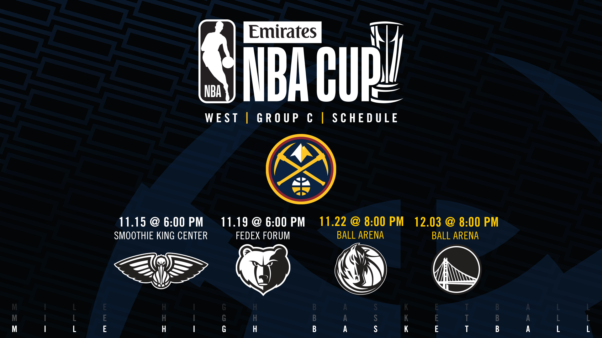 NBA Cup Schedule