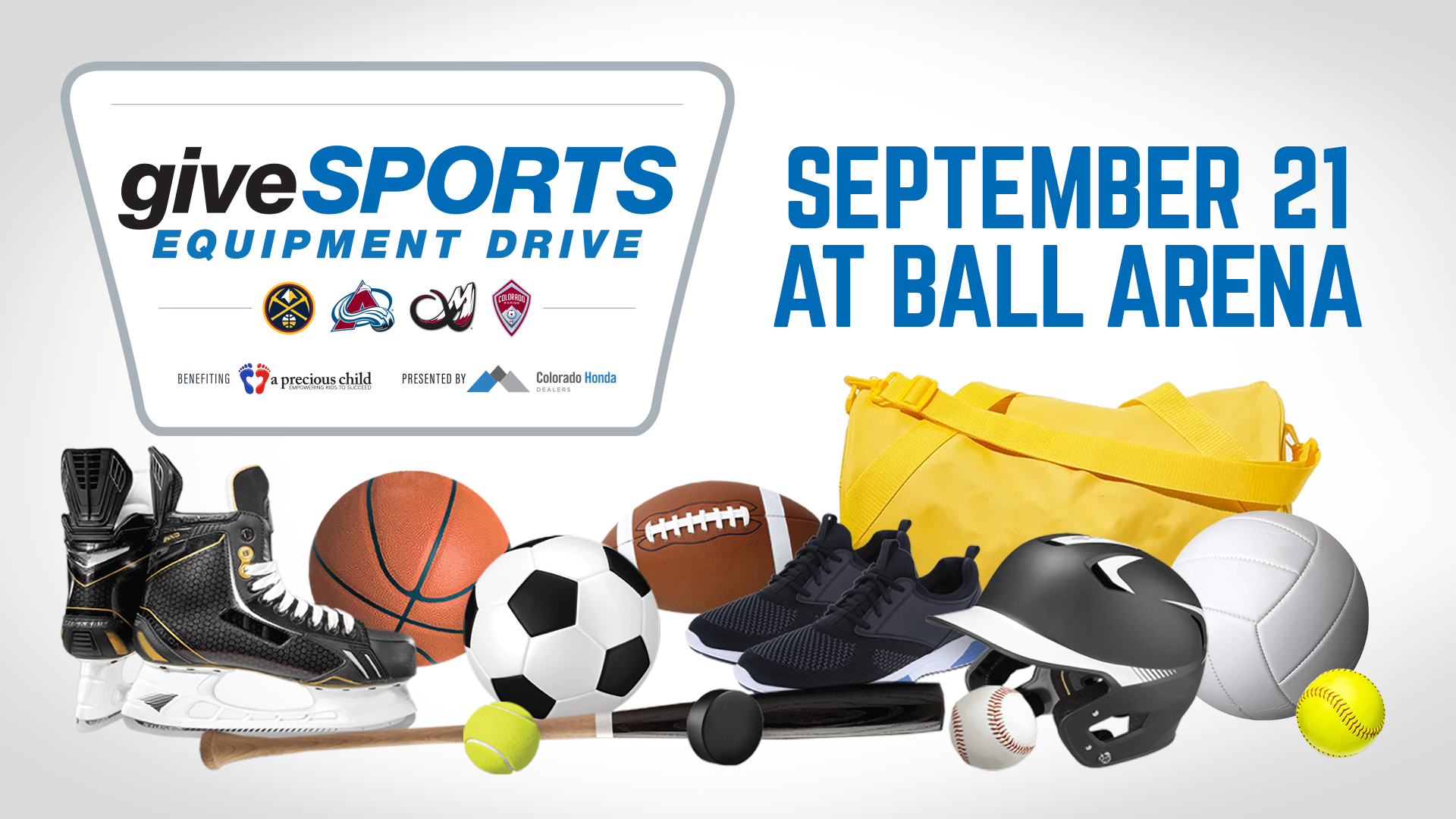 giveSPORTS Equipment Drive 