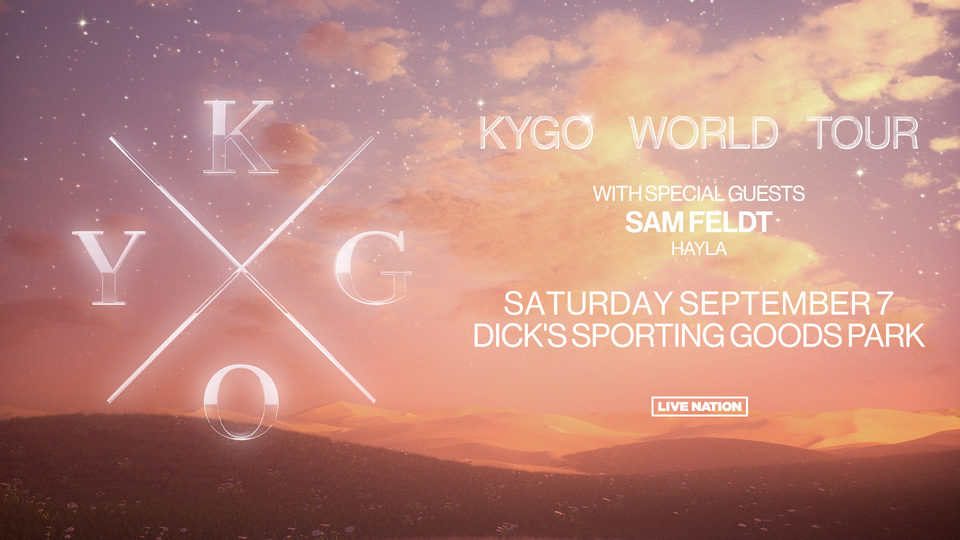 KYGO’s World Tour Is Coming to DICK’S Sporting Goods Park on September 7